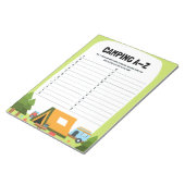 Bloc-note Apprentissage Nature Camping A-Z Jeu éducatif (Incliné)