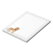 Bloc-note Apricot Mini Goldendoodle Cartoon Chien & Paws (Tourné)