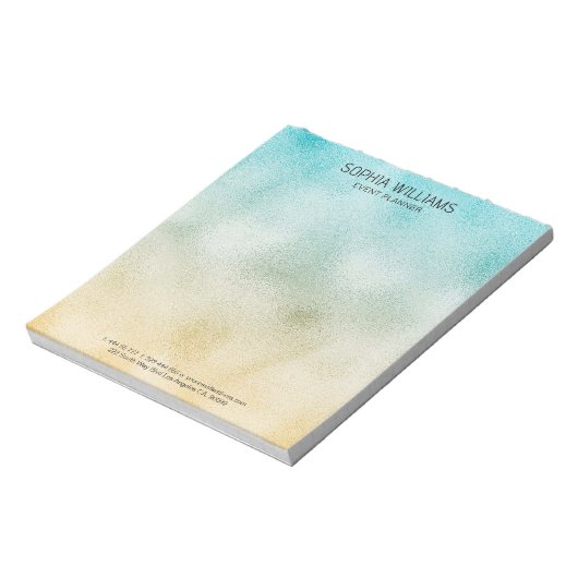 Bloc-note Aqua and Gold Ombre Foil (Tourné)