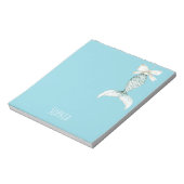 Bloc-note Aqua Beach Blue White Mermaid (Tourné)