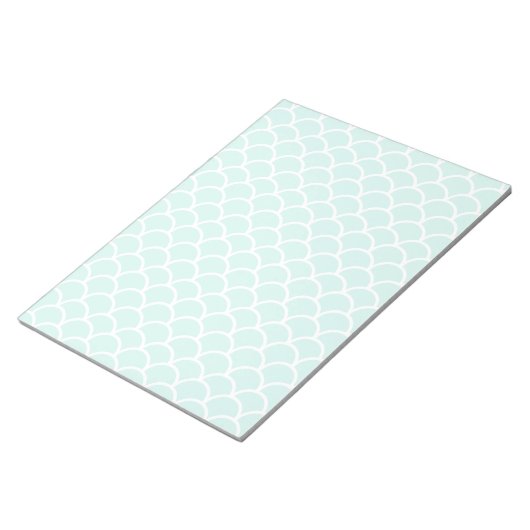 Bloc-note Aqua Blue Fish scale pattern (Incliné)