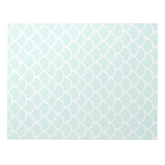 Bloc-note Aqua Blue Fish scale pattern (Devant)
