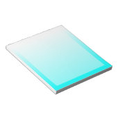 Bloc-note Aqua Cyan Ombre personnalisable (Incliné)