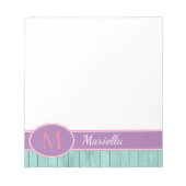 Bloc-note Aqua et Lavender (Devant)