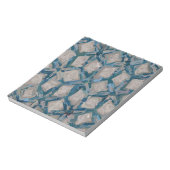 Bloc-note Aqua et Taupe Glaze #8295 (Tourné)