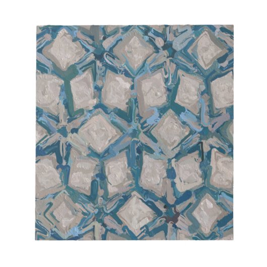 Bloc-note Aqua et Taupe Glaze #8295 (Devant)