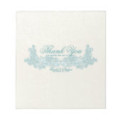 Bloc-note Aqua Floral Victorien Design Candy Bar Wrap (Devant)