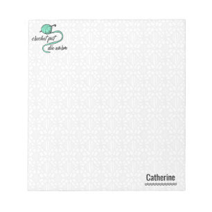 Bloc-note Aqua Menthe Crochet Fast, Die Warm