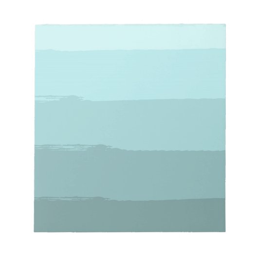 Bloc-note Aqua Turquoise Abstrait (Devant)