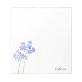 Bloc-note Aquarelle Agapanthus (Devant)