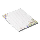 Bloc-note Aquarelle Agneau floral de Pâques (Incliné)