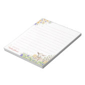 Bloc-note Aquarelle Agneau floral de Pâques (Tourné)