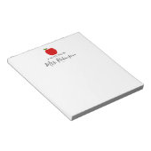 Bloc-note Aquarelle Apple Une note de l'enseignant (Incliné)