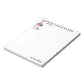 Bloc-note Aquarelle Art femme humoristique dire (Tourné)