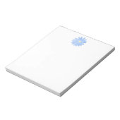 Bloc-note Aquarelle bleu doux (Tourné)