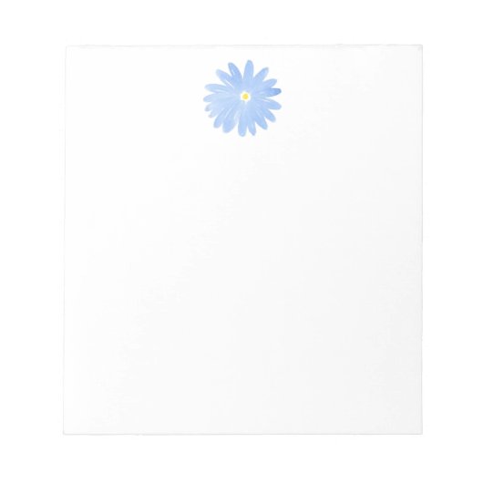 Bloc-note Aquarelle bleu doux (Devant)
