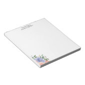 Bloc-note Aquarelle bleu rose Hydrangea Floral (Incliné)