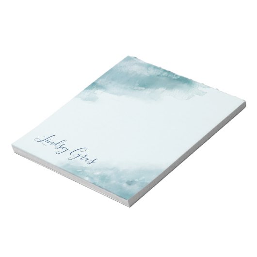 Bloc-note Aquarelle bleue Icy Froid (Tourné)