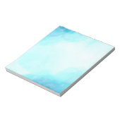 Bloc-note Aquarelle bleue Sky Arrière - plan (Tourné)
