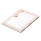 Bloc-note Aquarelle Blush rose Printemps fleurit Floral (Tourné)