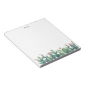 Bloc-note Aquarelle Boho Poted Cactus & Succulents Personnal (Incliné)