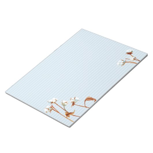 Bloc-note Aquarelle botanique Plante de coton (Incliné)