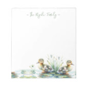 Bloc-note Aquarelle Canards Papeterie personnalisée (Devant)