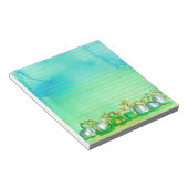 Bloc-note Aquarelle Citrouille Fantôme d'automne (Incliné)