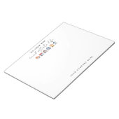 Bloc-note Aquarelle colorée Maisons Immobilier (Incliné)