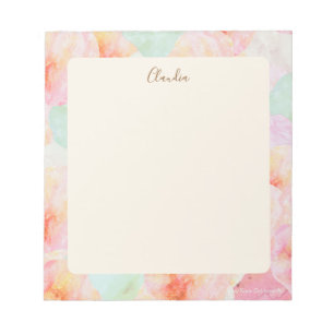 Bloc-note Aquarelle Crème de glace Abstraite Papier à lettre