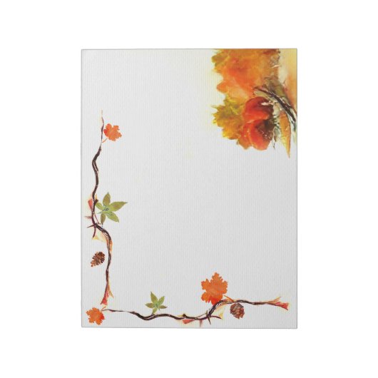 Bloc-note Aquarelle d'automne (Tourné)