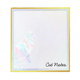 Bloc-note Aquarelle de chat Rainbow Animal pour Amoureux de