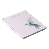 Bloc-note Aquarelle de colibri personnalisée (Incliné)