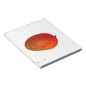 Bloc-note Aquarelle de fruit mangue orange tropicale (Incliné)