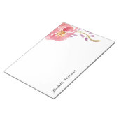 Bloc-note Aquarelle de jardin personnalisée (Incliné)