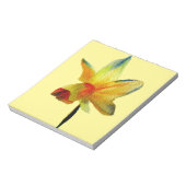 Bloc-note Aquarelle de jonquille jaune fleur de printemps (Tourné)