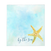 Bloc-note Aquarelle de poisson jaune côtier Aqua (Devant)