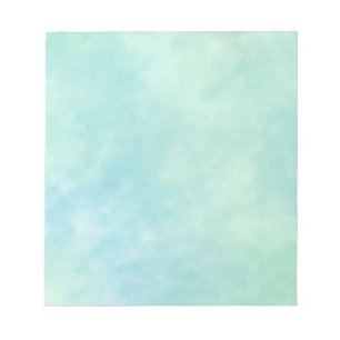 Bloc-note Aquarelle de teint bleu de noue de Mint Aqua