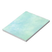 Bloc-note Aquarelle de teinture bleu à la menthe Aqua (Tourné)