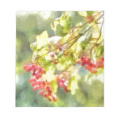 Bloc-note Aquarelle des baies d'hiver (Devant)