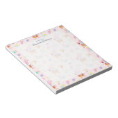 Bloc-note Aquarelle douce rose pâle lapin Nom du motif (Incliné)