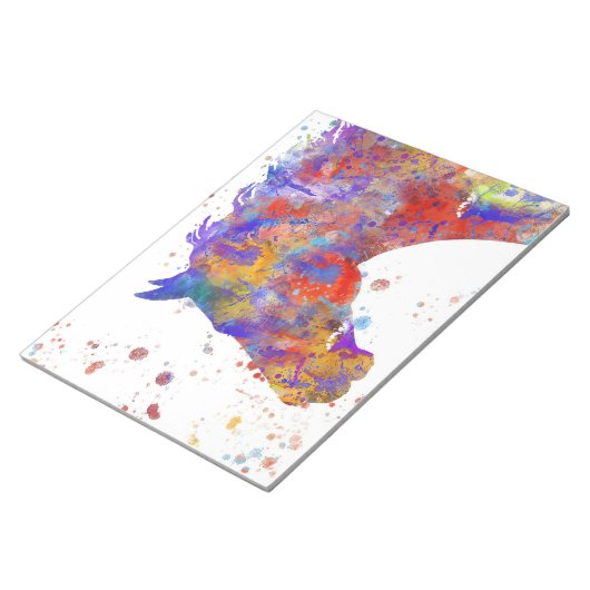 Bloc-note Aquarelle du cheval (Incliné)