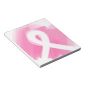 Bloc-note Aquarelle du ruban de sensibilisation au cancer du (Incliné)