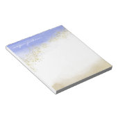 Bloc-note Aquarelle Étincelle personnalisée (Incliné)