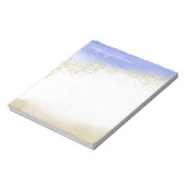 Bloc-note Aquarelle Étincelle personnalisée (Tourné)