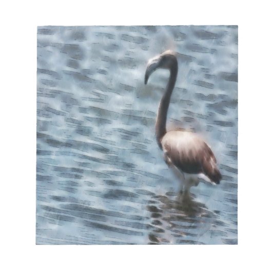 Bloc-note Aquarelle flambant Flamant rose (Devant)
