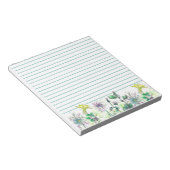 Bloc-note Aquarelle Fleur sauvage Colonne jaune Botanique (Incliné)