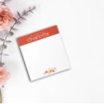 Bloc-note Aquarelle fleur sauvage vintage rouge<br><div class="desc">Bloc-notes botanique jaune, orange et rouge aquarelle. Il s'agit d'une papeterie personnalisée, parfaite pour ajouter une touche personnelle à vos notes et à votre correspondance. Customisez ce bloc-notes avec votre nom pour un look unique et professionnel. La belle aquarelle à motifs floraux présente des teintes de jaune, d'orange et de...</div>