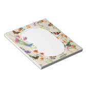 Bloc-note Aquarelle Fleurs sauvages & papillons Jardin Flora (Incliné)