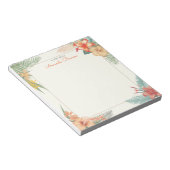 Bloc-note Aquarelle Fleurs tropicales & Nature Feuille (Incliné)